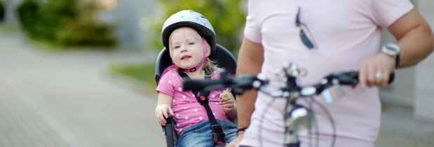 Puedo llevar a mi bebe en la bici?