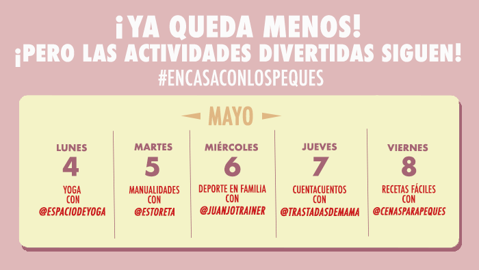 Desde @blemilyblevit queremos acompañaros #encasaconlospeques