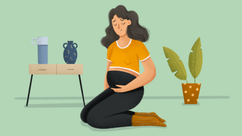 Depresión en el embarazo ilustración